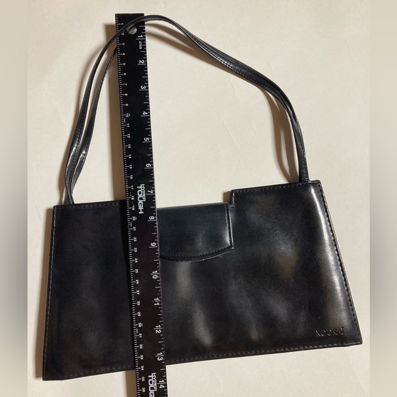 Kookai Vintage 1998 Leather Purse Minimalist Black - Picture 10 of 10
